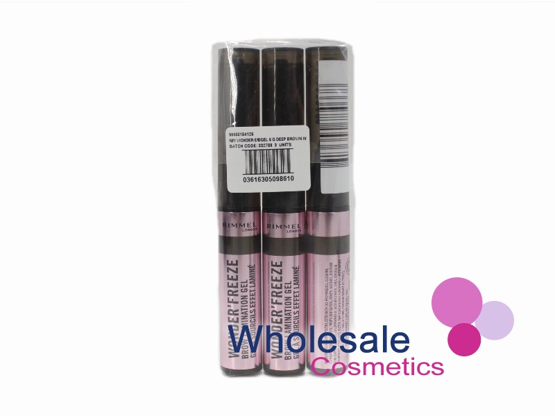 9 x Rimmel Wonder'Freeze Brow Lamination Gel - 004 DEEP BROWN